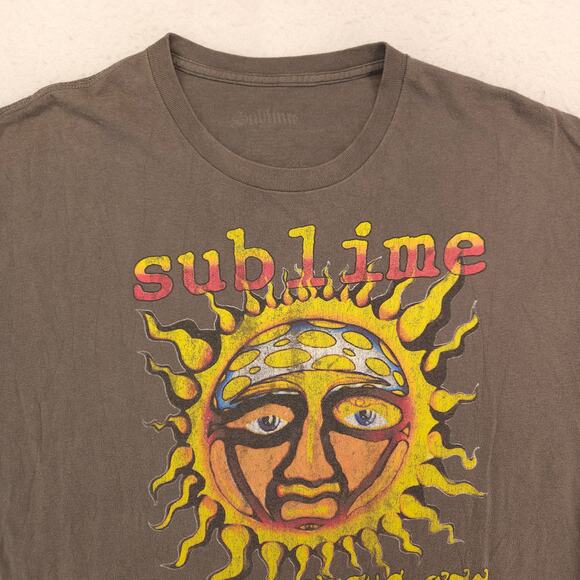 Sublime Band Short Sleeve Crew Neck Graphic T Shirt Mens Size 2XL Gray - Picture 1 of 9